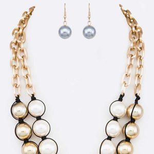 Rose Necklace Set